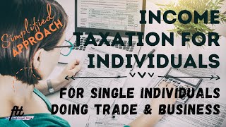 TOPIC 41 INCOME TAXATION  How to Compute Income Tax for Single Individuals Doing Business [upl. by Ylecic]