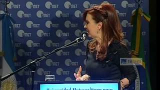 CFK  Discurso UMET [upl. by Jecon540]