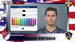 PES 2019 LA Galaxy Servando Carrasco Apariencia y Habilidades [upl. by Nnaeerb]