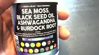 Sea Moss 3000mg Black Seed Oil 2000mg Ashwagandha [upl. by Nehtanhoj]