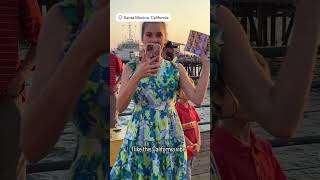 Karolina Protsenko is on Santa Monica pier with her little brother violin shorts [upl. by Bakerman]