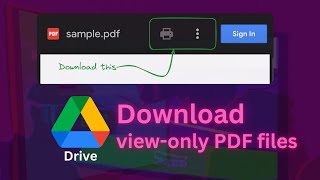 Download viewonly  protected documents from Google Drive [upl. by Mauro]