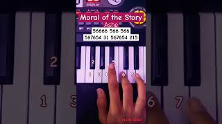 Moral of The Story  Ashe Easy Piano Tutorial viral shorts [upl. by Irrok]