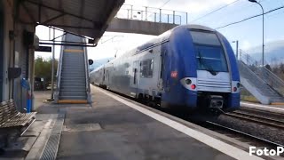 GPF n°179  Trains en gare de SAINTÉGRÈVESAINTROBERT On fait le trajet jusquà Grenoble [upl. by Nepean333]