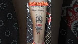 Trishul 🔱 tattoo ❤️ design shortsfeed youtubeshorts trending [upl. by Adallard]