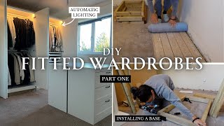 DIY fitted wardrobes  IKEA PAX wardrobe hack  Part 1 [upl. by Prosser]