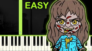 THE EXORCIST  EASY Piano Tutorial [upl. by Vish]