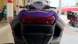 Yamaha Aerox 2023 ABS Version Deep Purple [upl. by Ahsitauq]