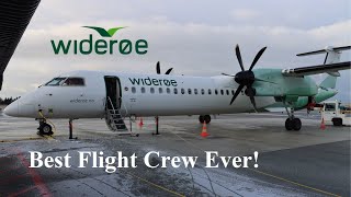 Flight Review – Widerøe Q400 GothenburgBergen Economy [upl. by Ysnap]