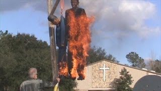 Nationwide Burning of Effigies and Images of President Hussein Obama [upl. by Haynes766]