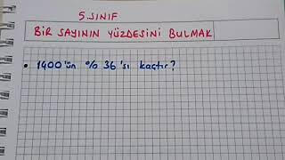 5sınıf matematik Yüzdeler Bir sayının yüzdesini bulmak Bulbulogretmen matematik yüzde [upl. by Millham]