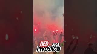 UeD Pyroshow vs tiranapartizani  Skenderbeu News [upl. by Esertap48]