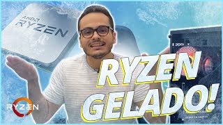 COM UNDERVOLT O DEIXE O SEU RYZEN MAIS GELADO DE GRAÃ‡A NA AORUS B550M ELITE [upl. by Sartin905]