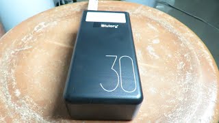 Review Carregador Portátil Power Bank 30000mah Blulory  Vale a Pena [upl. by Eniger]