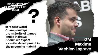 GM Maxime VachierLagrave quotI expect a match with no clear favouritequot [upl. by Jazmin]