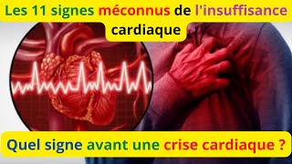 11 symptômes avantcoureurs d’une crise cardiaque ou infarctus [upl. by Stern]