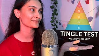 ASMR TINGLE TEST  What’s your Tingle Immunity Level [upl. by Eladnyl]