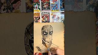 SpiderMan 1602 Ink Sketch  Timelapse Art  Marvel Fan Art spidermanfanart [upl. by Akerdna769]