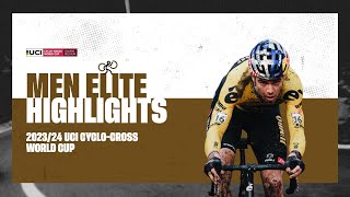 Gavere  Men Elite Highlights  202324 UCI Cyclocross World Cup [upl. by Ck946]