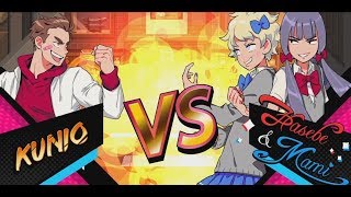 River City Girls  Kunio VS Hasebe amp Mami Hard [upl. by Uv88]