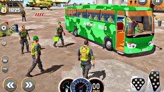 Army Bus Driver  US Military Soldier Transporter  bus games  Android games [upl. by Erving269]