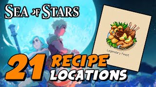 Sea Of Stars  All Recipe Locations Gustative Completion Trophy  Achievement Guide [upl. by Cirde792]