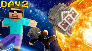 How we Got Trapped in SPACE in Minecraft [upl. by Hebrew63]