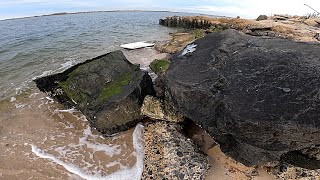 SURF FISHING for HERRING How to Fish Any Inlet for Winter Herrings [upl. by Forcier]