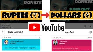 Change superchat currency  YouTube superchat currency conversion  change YouTube billing [upl. by Rene442]