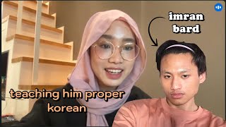 teaching my friend proper korean ft imran bard amp jypapi [upl. by Rufus202]