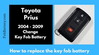 Toyota Prius Key Fob Battery Replacement 2004  2009 [upl. by Aiynot]