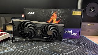 Acer Nitro Intel Arc B570 10GB OC Unboxing [upl. by Warton]