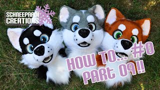 How To 0 Building a Fursuit Head on a 3D Mask  Part 09  Sewing the Fur [upl. by Oab585]