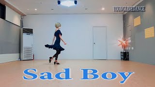 Sad Boy linedance  Cho Sophie Cournoyer [upl. by Oiruam]