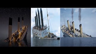 FAST 2x  Real Time Sinking Titanic Lusitania and Britannic Sped Up [upl. by Eramal40]