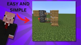 How to make a SIMPLE 1x2 piston door in MINECRAFT [upl. by Coleman]