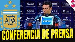 ⚽ Rueda de Prensa de Lionel Scaloni  Argentina Vs Paraguay  Eliminatorias [upl. by Etteval]