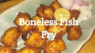 Boneless Fish Fry Recipe in Hindi or Urdu  Tasty foodz [upl. by Ainevuol261]