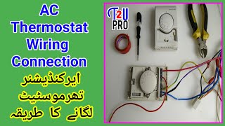 Honeywell manual AC thermostat full wiring connection instruction amp installation [upl. by Oca]