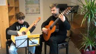 Georgian Dance  quotLekuriquot  ქართული ცეკვა quotლეკურიquot for Guitar Duo by Kacha amp Alexander Metreveli [upl. by Holcomb]