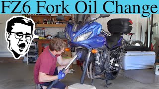 Yamaha FZS V3 Engine Oil Change [upl. by Repsag]