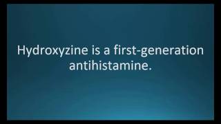 How to pronounce hydroxyzine Atarax Memorizing Pharmacology Flashcard [upl. by Htiffirg]