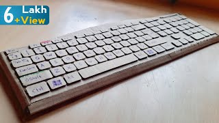 Diy Cardboard Keyboard  How to make Keyboard with Cardboard  Toys arrive and Craft [upl. by Nyleuqaj]