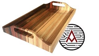 Sunset Serving Tray from Scrap Wood  Woodworking [upl. by Marchal]