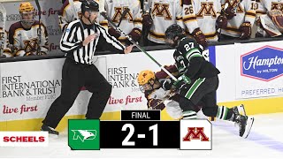 UND Hockey  Highlights vs No 1 Minnesota  102123 [upl. by Tupler596]