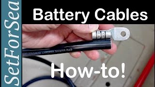 Battery Cables How To Correctly Make A Crimp Terminal End [upl. by Ahsimik]