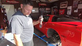 How to Replace The Rear Shocks on a C5 Corvette [upl. by Mcilroy]