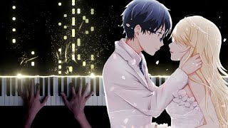 Kirameki Acoustic  Wacci  Your Lie in April ED piano [upl. by Nonad]