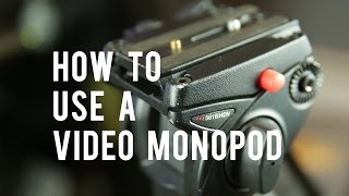 How to use a video monopod Shooting and Techniques [upl. by Slein]