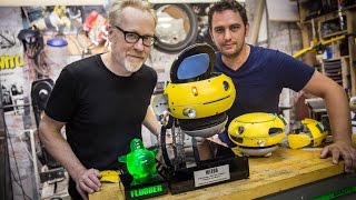 Adam Savage Meets a Weebo Animatronic Robot [upl. by Albers]